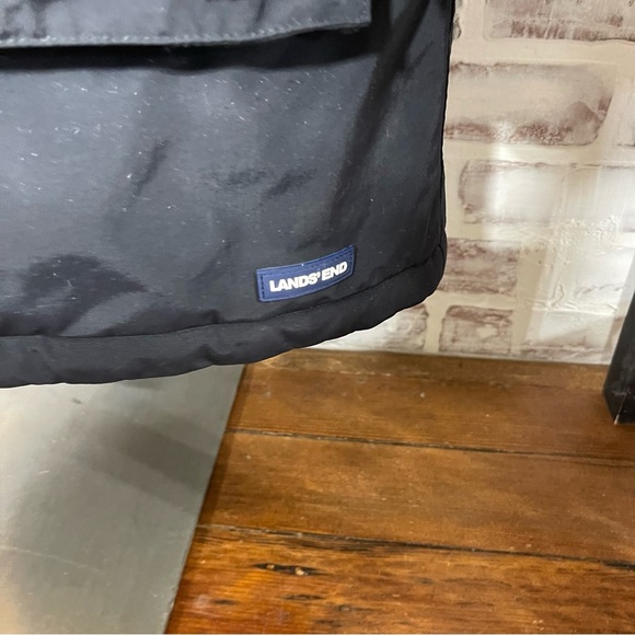 Lands' End Black Ski & Snow Jacket Weather-Resistant large tall 14-16 - Picture 3 of 7